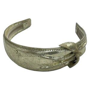 Auth miumiu - metallic gold Patent Leather Other Jewellery